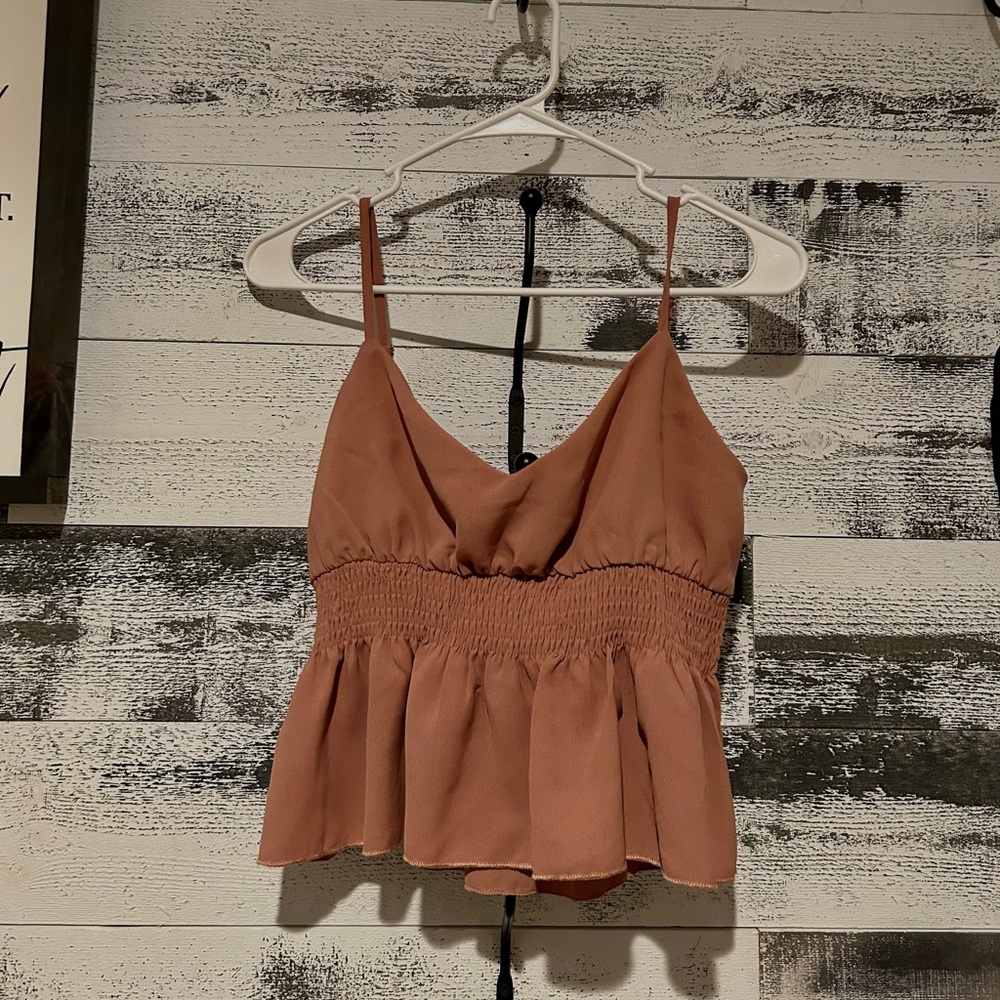 Large blush C+D+M tank top